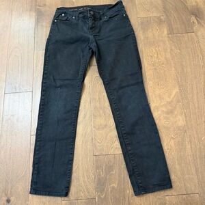 Talbots Signature Ankle Jeans Womens 2P Black Mid Rise Skinny Stretch
